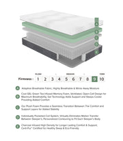 Findlay-12" Queen Green Tea Gel-Infused Memory Foam Hybrid Mattress image