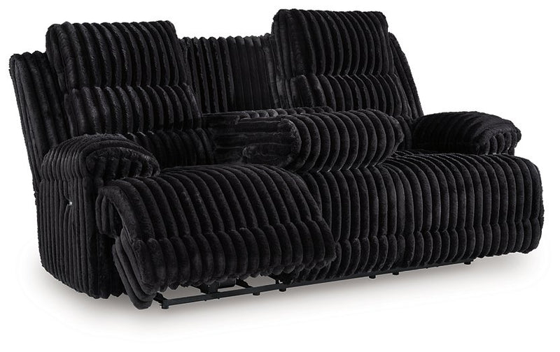 Rhine Falls Power Reclining Sofa with Drop Down Table