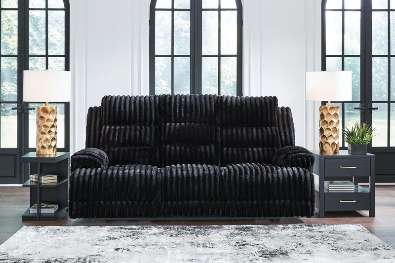 Rhine Falls Power Reclining Sofa with Drop Down Table