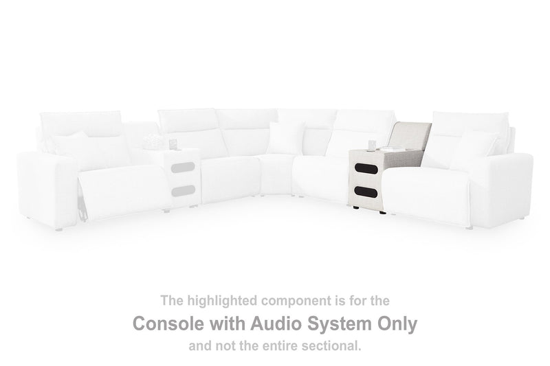 Modmax II Power Reclining Sectional with Audio Consoles