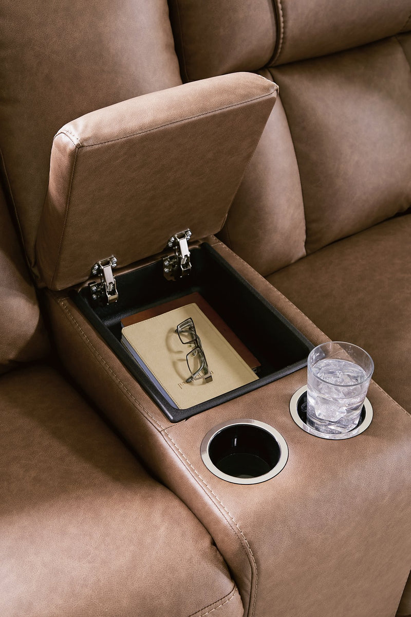 Mackmenville Reclining Loveseat with Console