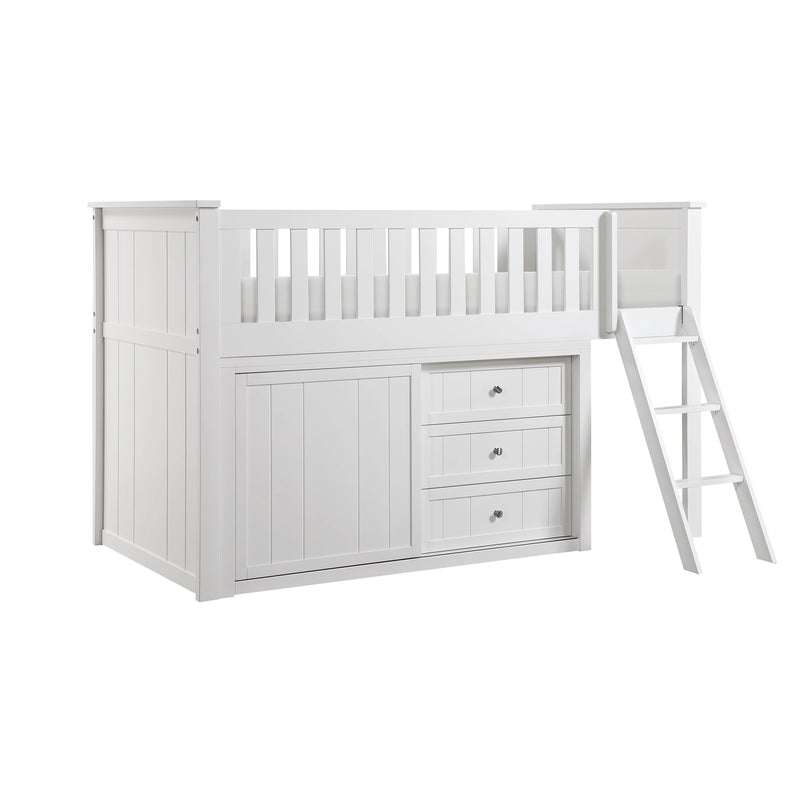 Galen-(4) Low Loft Bunk with Dresser image