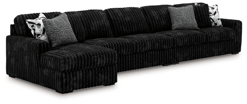 Midnight-Madness Sectional with Chaise