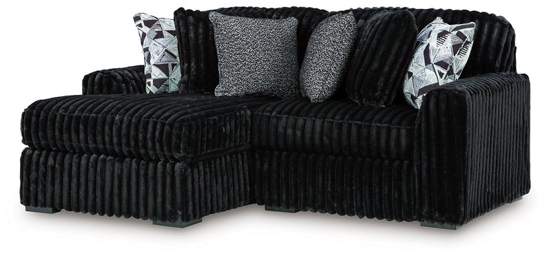 Midnight-Madness Sectional with Chaise