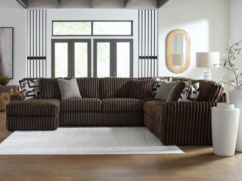 Midnight-Madness Sectional with Chaise