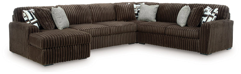 Midnight-Madness Sectional with Chaise