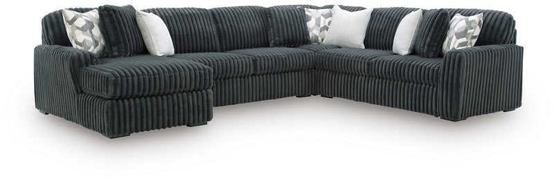 Midnight-Madness Sectional with Chaise