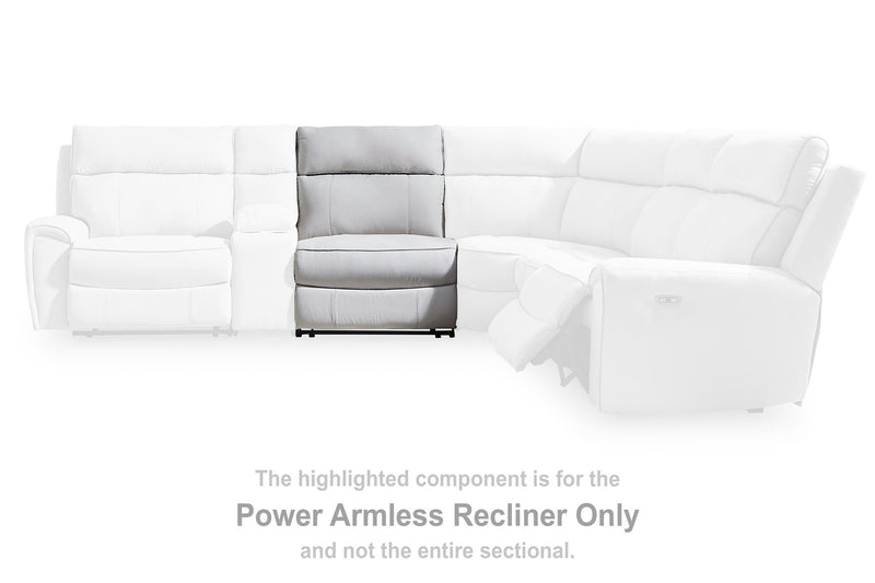 Social Pointe Reclining Sectional with Storage Console