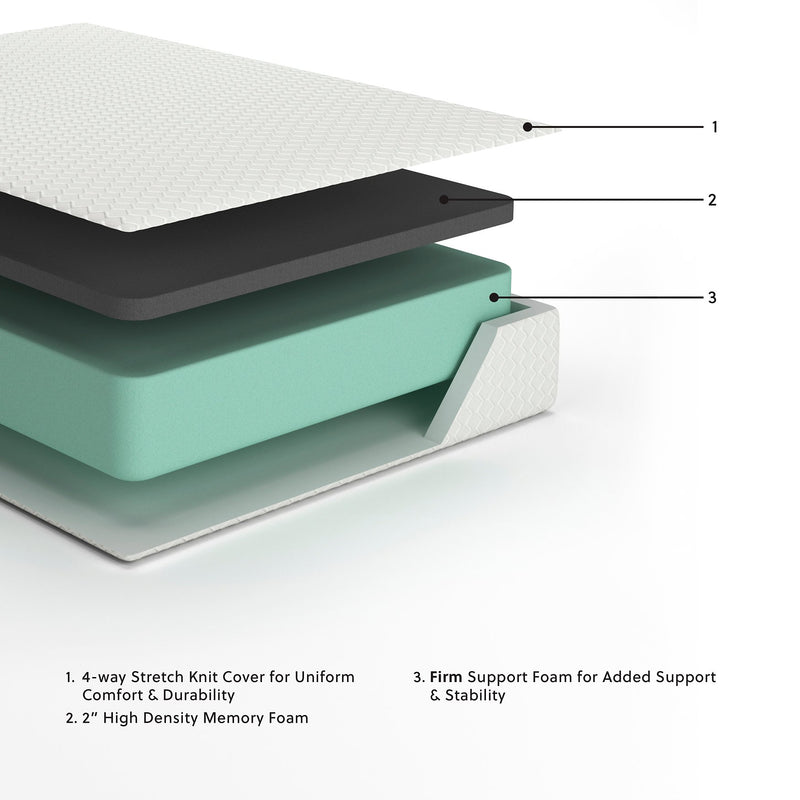 Chime 12 Inch Memory Foam Mattress in a Box