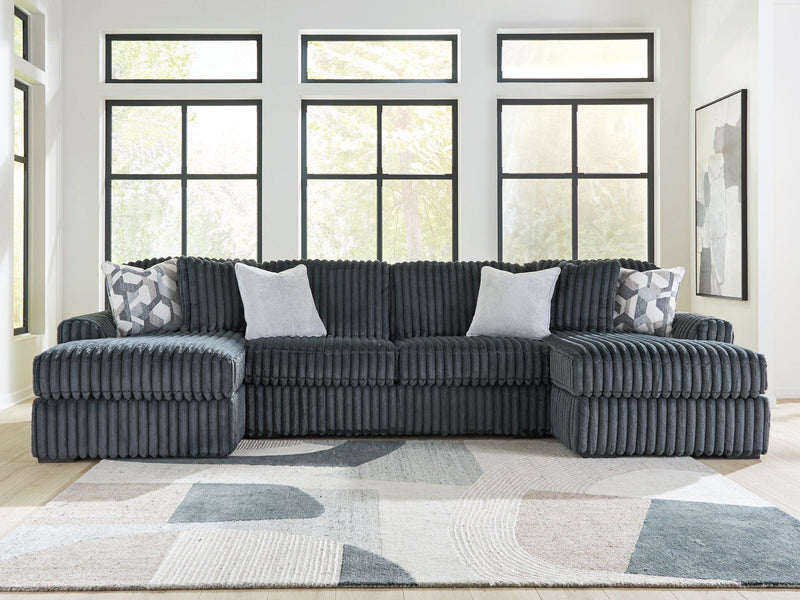 Midnight-Madness Sectional with Chaise