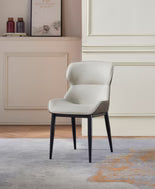 Ceramic top dining table set with 6 chairs Marble LOOK D7001 7PC