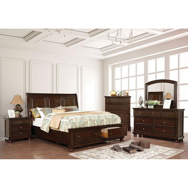 Castor Bed Black, Chrome, & White