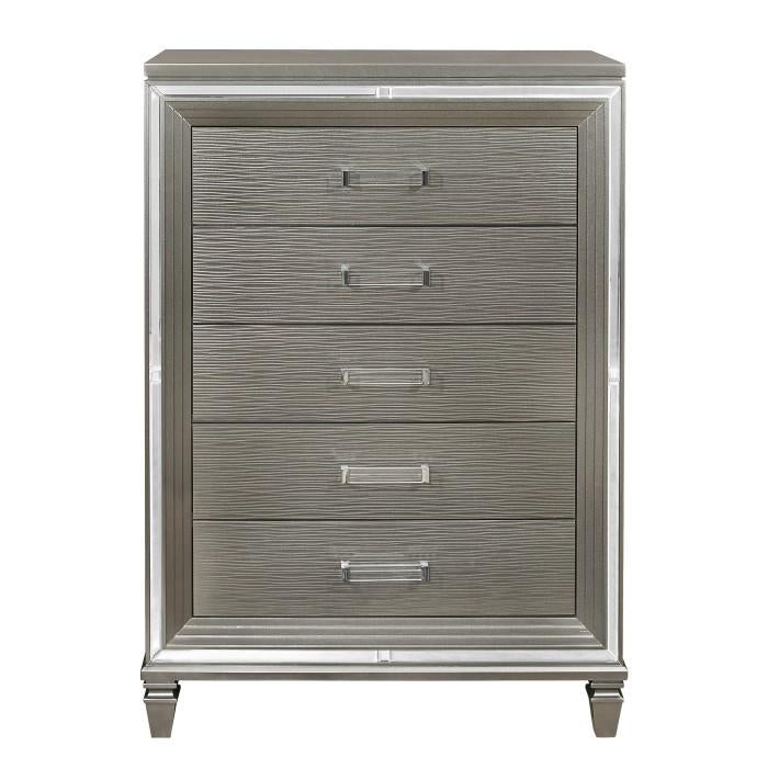 Tamsin Chest in Silver Grey Metallic
