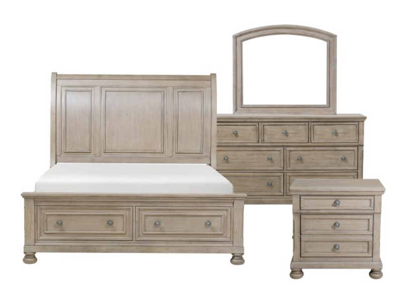 Gray Bethel Collection 4 & 5 Piece Bedroom Set