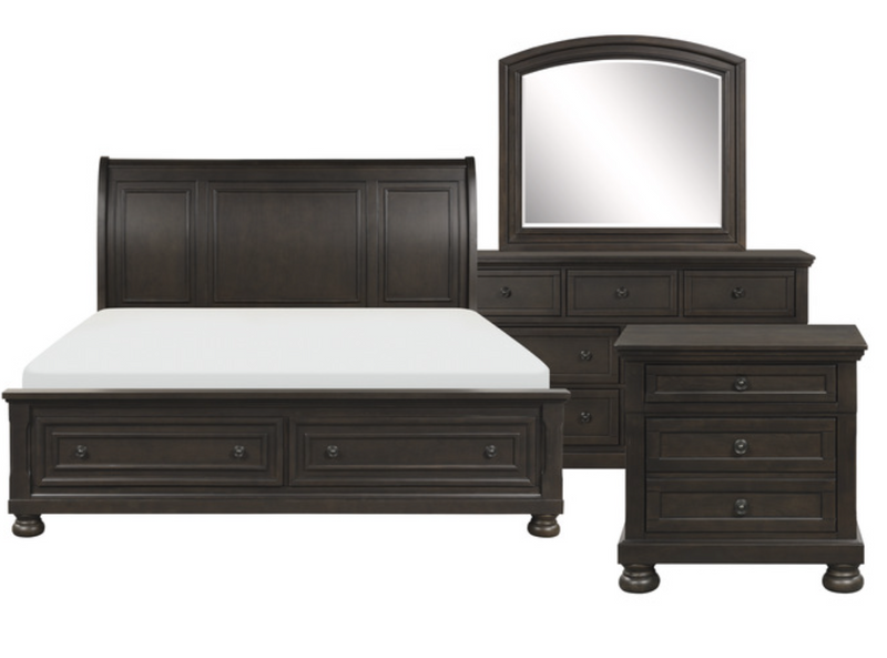 Dark Brown Begonia Collection 4 & 5 Piece Bedroom Set