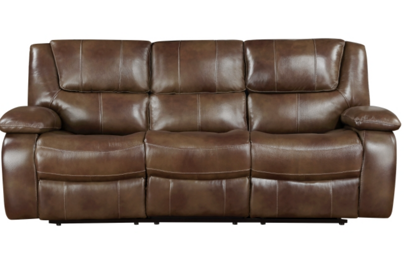 Leather Ellicott Sofa and Loveseat Recliner Living Room Set
