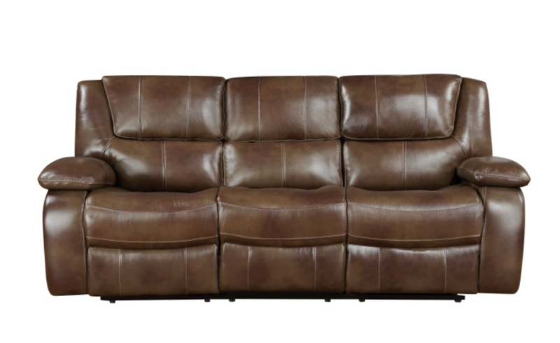 Leather Ellicott Sofa and Loveseat Recliner Living Room Set