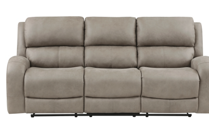 Pagosa Motion Sofa Set 2pc/3pc in Microfiber Brown or Gray