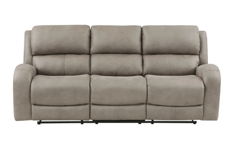 Pagosa Motion Sofa Set 2pc/3pc in Microfiber Brown or Gray