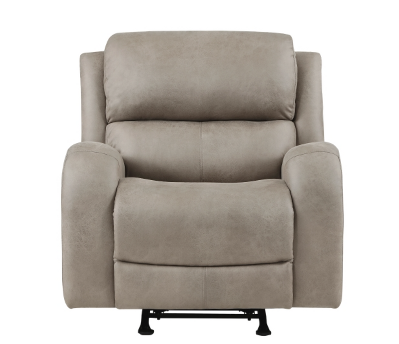 Pagosa Motion Sofa Set 2pc/3pc in Microfiber Brown or Gray