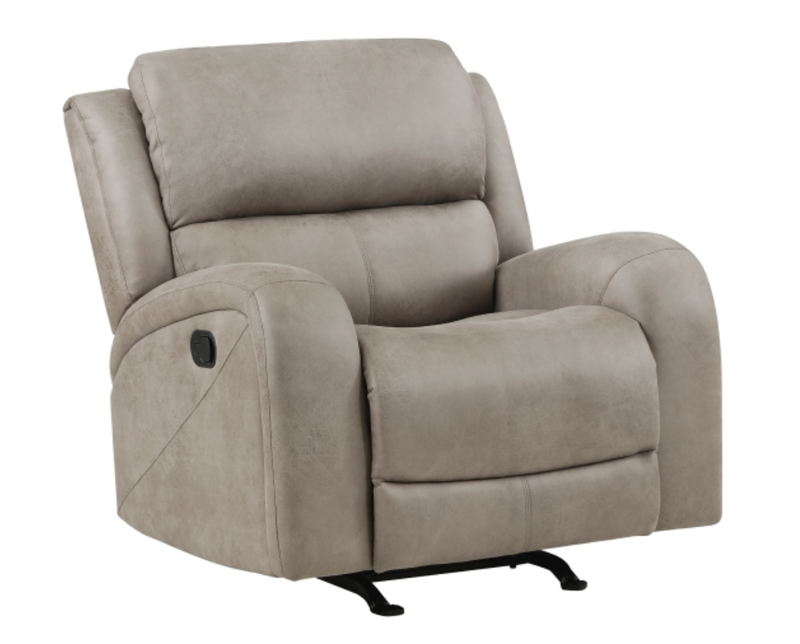 Pagosa Motion Sofa Set 2pc/3pc in Microfiber Brown or Gray