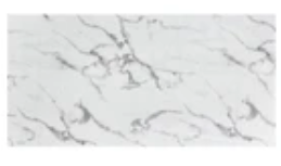 Elegant Marble style look in white with gray chairs D1003 7PC