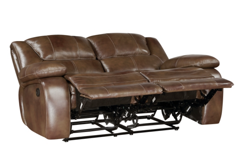 Leather Ellicott Sofa and Loveseat Recliner Living Room Set