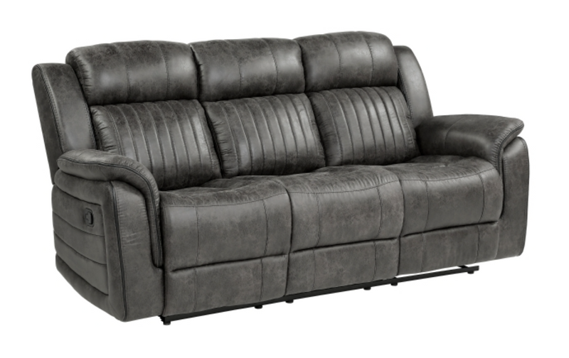 Centeroak Motion Sofa Set 2pc/3pc in Microfiber Gray or Brown