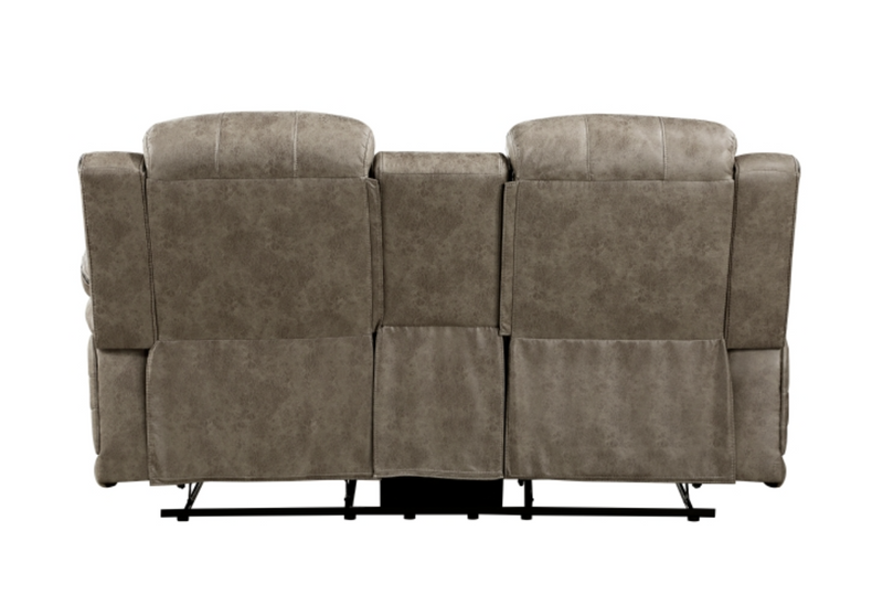 Centeroak Motion Sofa Set 2pc/3pc in Microfiber Gray or Brown