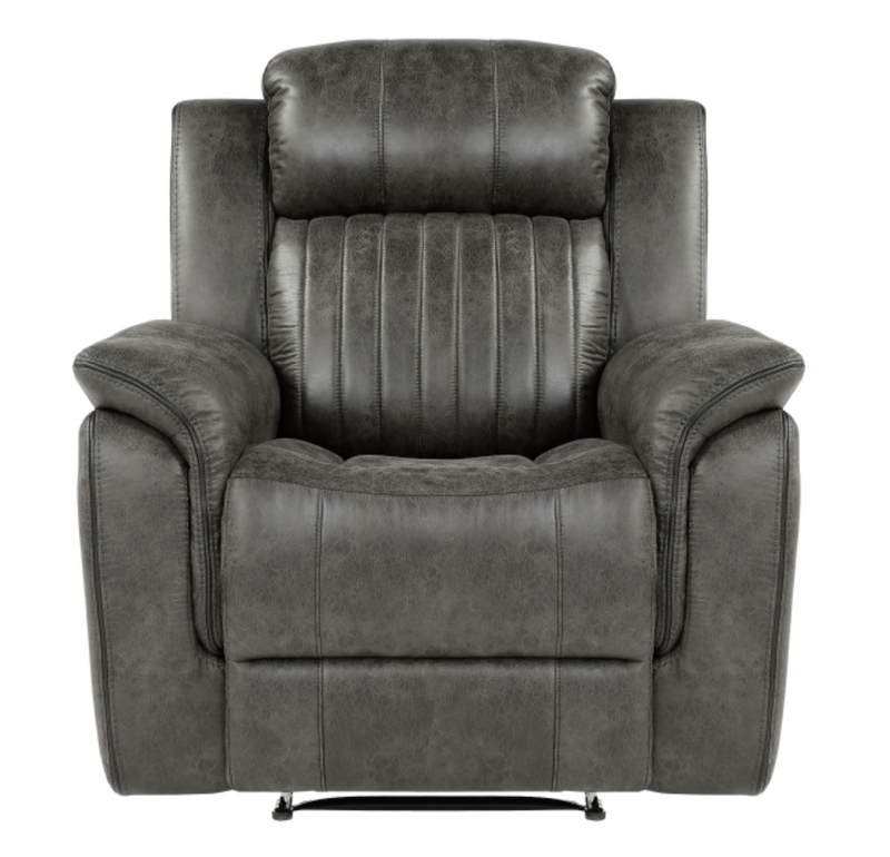 Centeroak Motion Sofa Set 2pc/3pc in Microfiber Gray or Brown