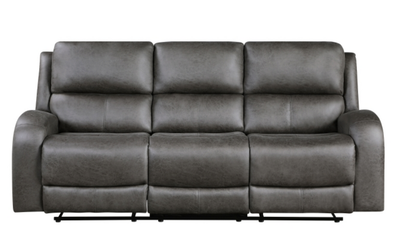 Pagosa Motion Sofa Set 2pc/3pc in Microfiber Brown or Gray