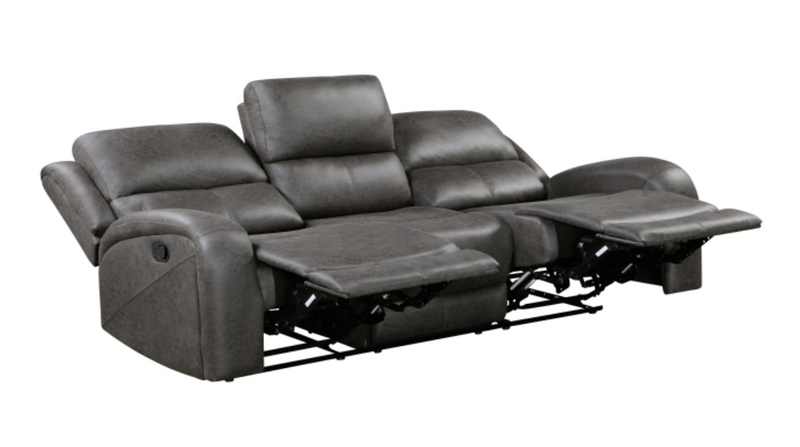 Pagosa Motion Sofa Set 2pc/3pc in Microfiber Brown or Gray