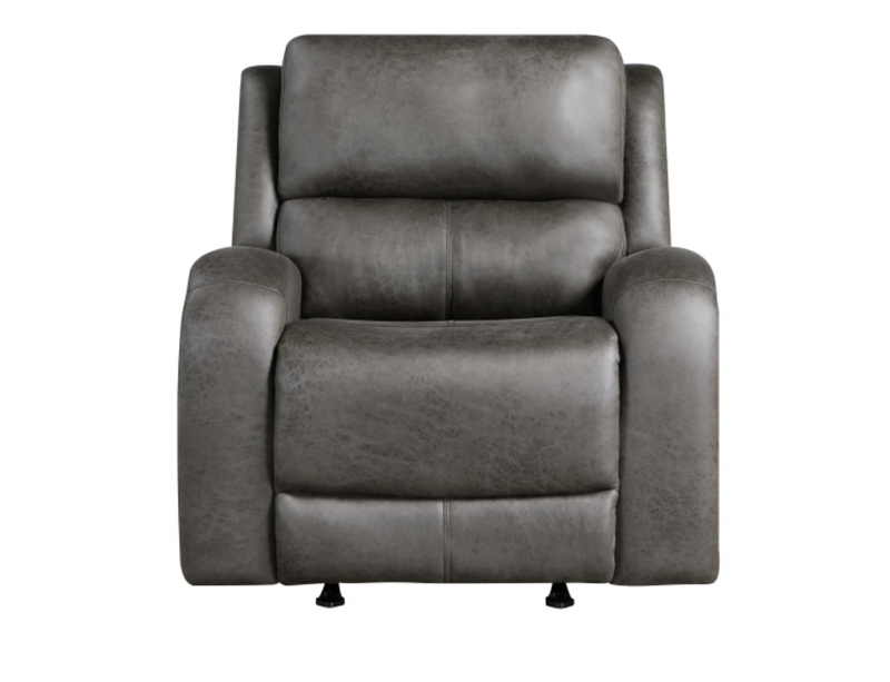 Pagosa Motion Sofa Set 2pc/3pc in Microfiber Brown or Gray