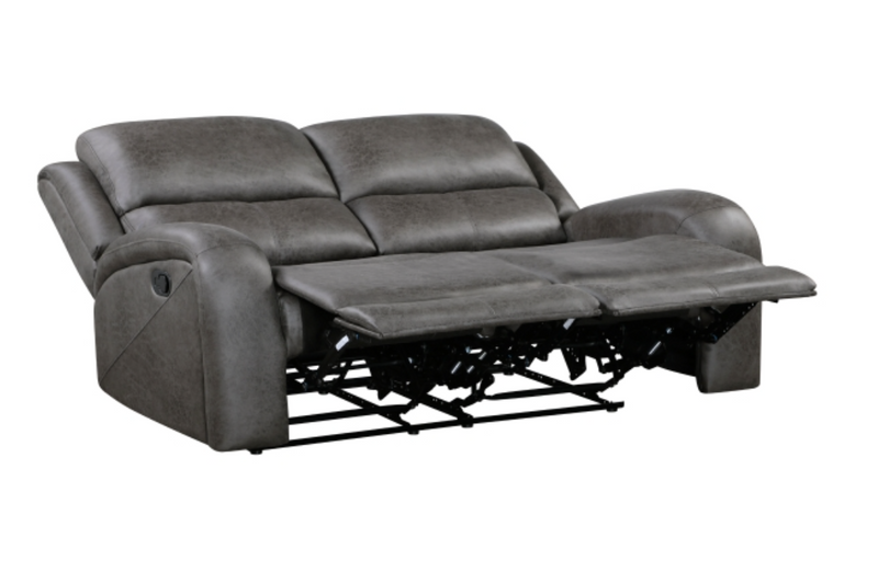 Pagosa Motion Loveseat in Microfiber Gray or Brown